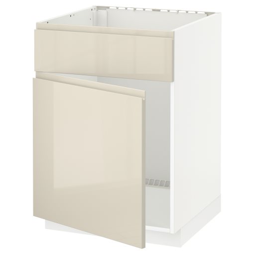 METOD, base cabinet for sink with door/front, 60x60 cm, 194.586.59