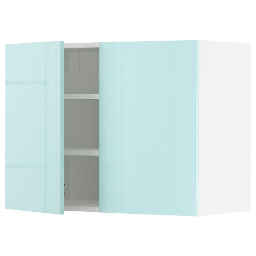 METOD, wall cabinet with shelves/2 doors, 80x60 cm, 194.610.77