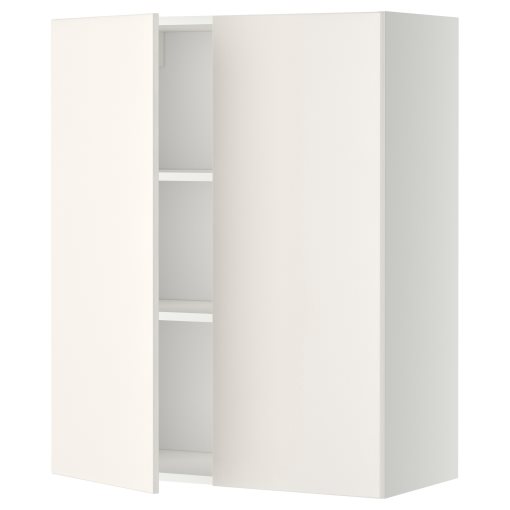 METOD, ντουλάπι τοίχου με ράφια/2 πόρτες, 80x100 cm, 194.689.98