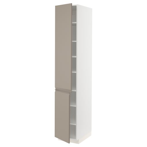 METOD, high cabinet with shelves/2 doors, 40x60x220 cm, 194.918.47