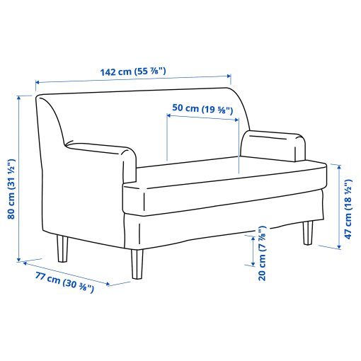 ROCKSJON, 2-seat sofa, 195.146.98