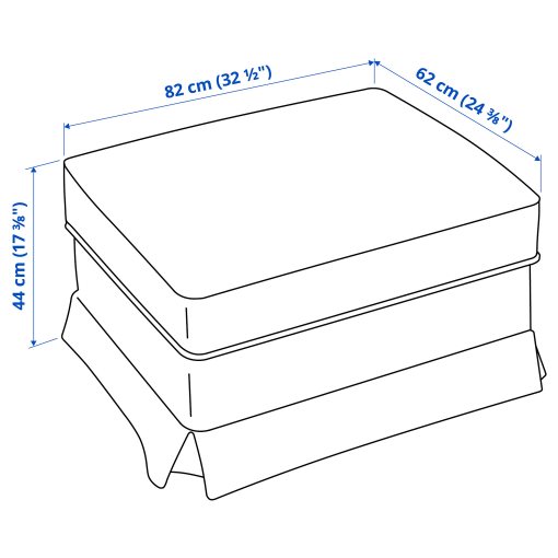EKTORP, footstool with storage, 195.521.24