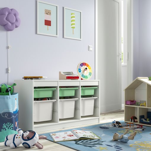 TROFAST, storage combination with boxes, 99x44x56 cm, 195.744.75