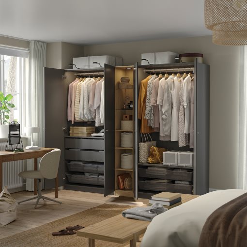 PAX/FORSAND, wardrobe combination, 235x60x201 cm, 196.073.53