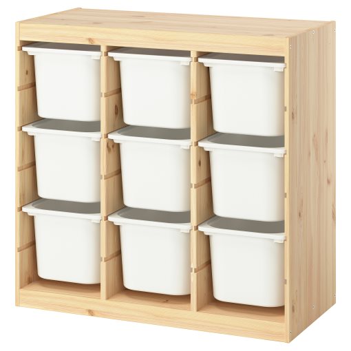TROFAST, storage combination room divider with boxes, 93x44x91 cm, 196.125.71
