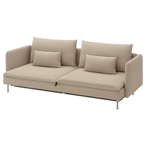 SÖDERHAMN, 3-seat sofa-bed with armrests, 196.213.87