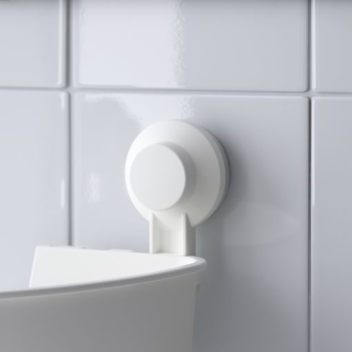 TISKEN, γωνιακό ράφι με βεντούζα, 204.003.04