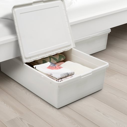 SOCKERBIT, storage box with lid, 50x77x19 cm, 204.115.24