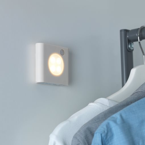 OLEBY, wardrobe lighting with sensor, 2 pack, 204.485.94