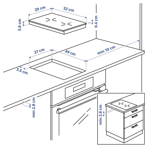 VÄLBILDAD, επαγωγική εστία/IKEA 300, 29 cm, 204.675.92