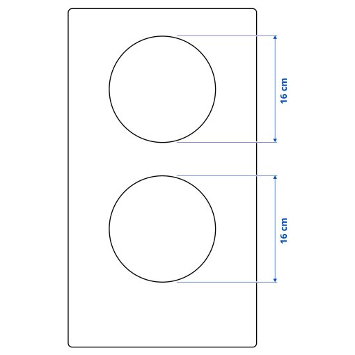VÄLBILDAD, επαγωγική εστία/IKEA 300, 29 cm, 204.675.92