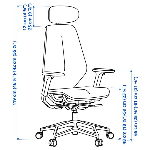 STYRSPEL, gaming chair, 205.220.32