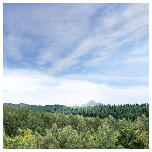 PÄRONTRÄD, scented candle in glass with lid/Mountain air, 25 hr, 205.272.18