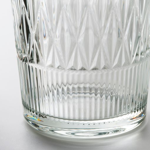 SMÄLLSPIREA, vase/glass/patterned, 22 cm, 205.421.72