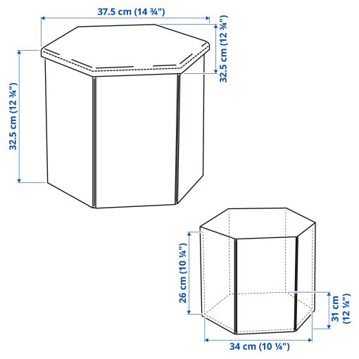 KJUGE, pouffe with storage, 205.655.21