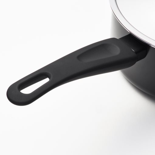 HEMLAGAD, pot with lid non-stick coating, 2 l, 205.809.13