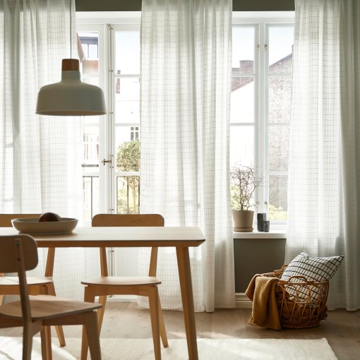 MÄSTERROT, curtains with heading tape/1 pair, 145x300 cm, 206.024.96
