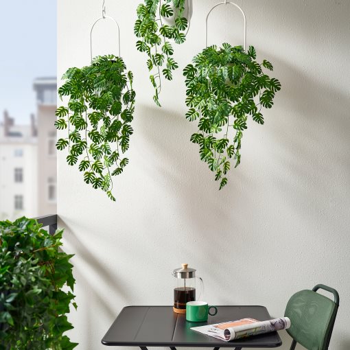 FEJKA, artificial potted plant in/outdoor hanging/Monstera, 9 cm, 206.084.03