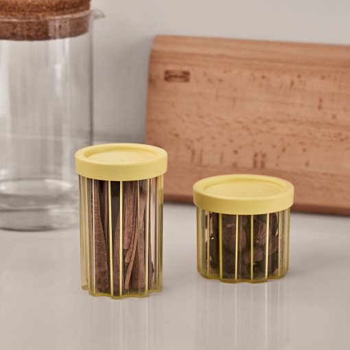 SPJUTLILJA, jar with lid, set of 2, 206.242.24