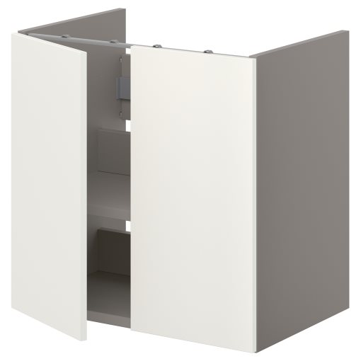 ENHET, base cabinet for washbasin with shelves/doors, 293.224.15