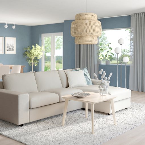VIMLE, 3-seat sofa with chaise longue with wide armrests, 294.012.95