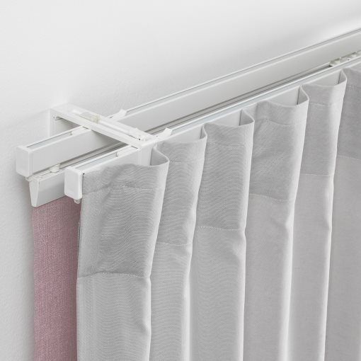 VIDGA, σετ 2 ράγες κουρτίνας για τοίχο, 140 cm, 294.282.66
