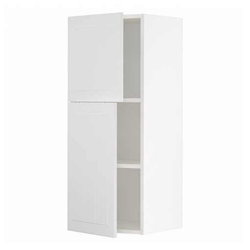 METOD, wall cabinet with shelves/2 doors, 40x100 cm, 294.613.07