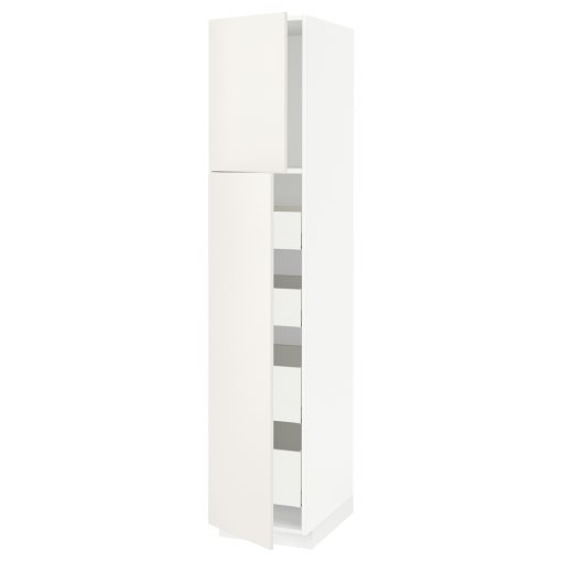 METOD, high cabinet with 2 doors/4 drawers, 40x60x200 cm, 294.641.98