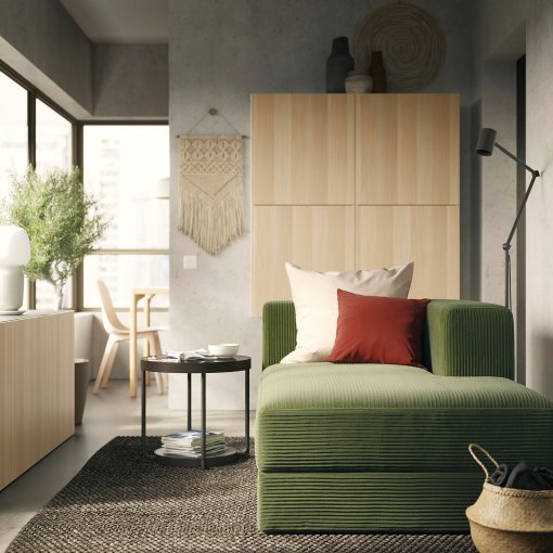 JÄTTEBO, chaise longue module with armrest, right, 294.945.86