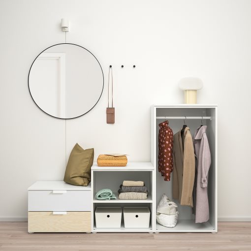 PLATSA, wardrobe with 2 doors and 2 drawers, 180X57X123, 295.009.88