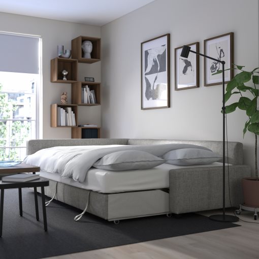 FRIHETEN, corner sofa-bed with storage, 295.170.45