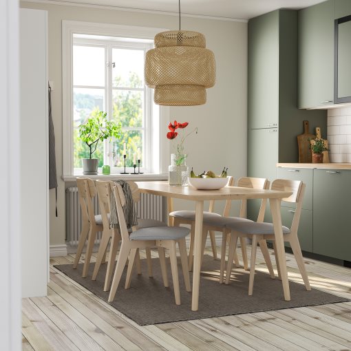 LISABO/LISABO, table and 6 chairs, 200x78 cm, 295.548.39