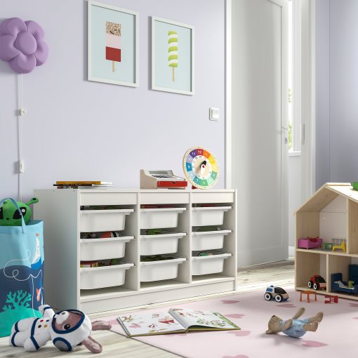 TROFAST, storage combination with boxes, 99x44x56 cm, 295.744.51