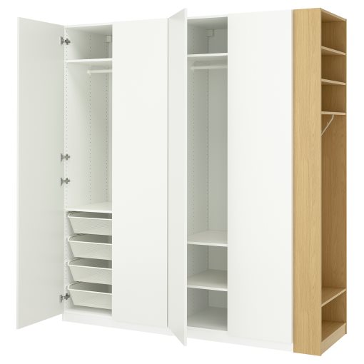 PAX/FORSAND, wardrobe combination, 220x60x236 cm, 296.070.36