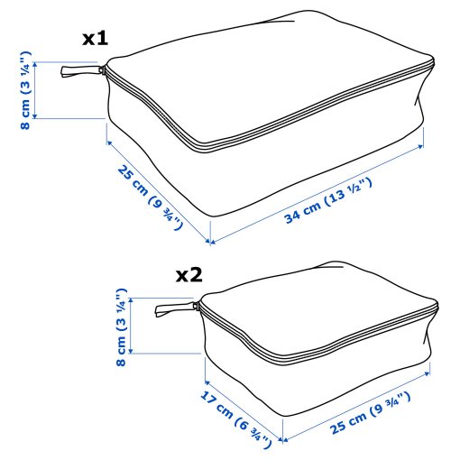 RENSARE, clothes bag, set of 3, 304.325.02