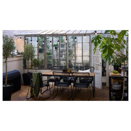 VÄSMAN, επεκτεινόμενο τραπέζι εξωτερικού χώρου, 135/190x74 cm, 304.690.34