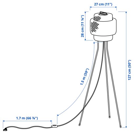 SINNERLIG, floor lamp/handmade, 305.012.13