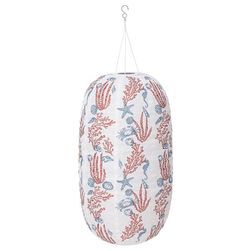 SOLVINDEN, ηλιακό κρεμαστό φωτιστικό με ενσωματωμένο φωτισμό LED/εξωτερικού χώρου οβάλ, 33 cm, 305.144.99