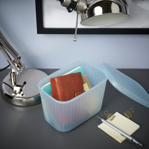 RYKTA, storage box with lid, 12x18x12 cm/1.5 l, 305.332.09