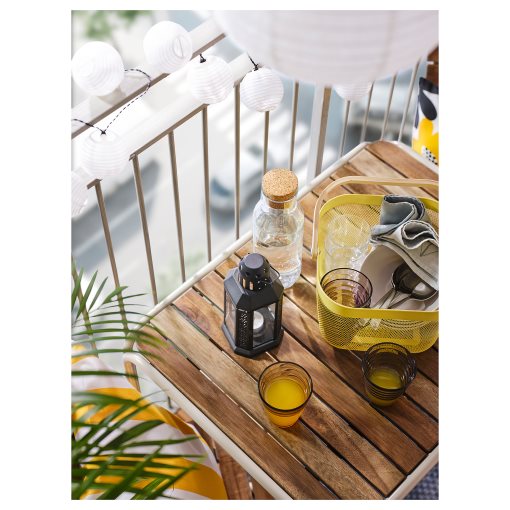 FURUON, dining table with 2 chairs/2 footstools/outdoor, 56x75 cm, 305.437.36