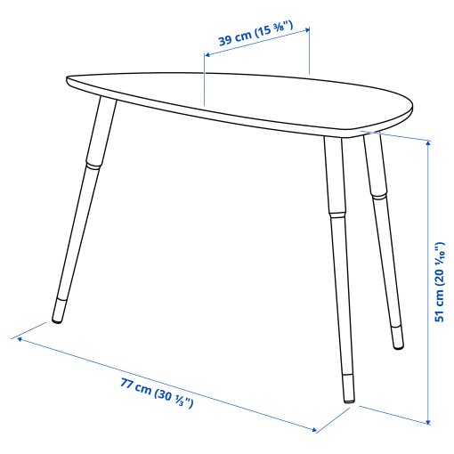 LÖVBACKEN, side table, 77x39 cm, 305.571.01