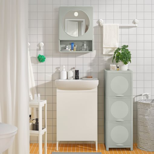 IVÖSJÖN, cabinet with doors, 33x34x99 cm, 305.690.95