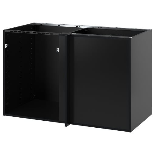 METOD, corner base cabinet frame, 128x60x80 cm, 305.916.85
