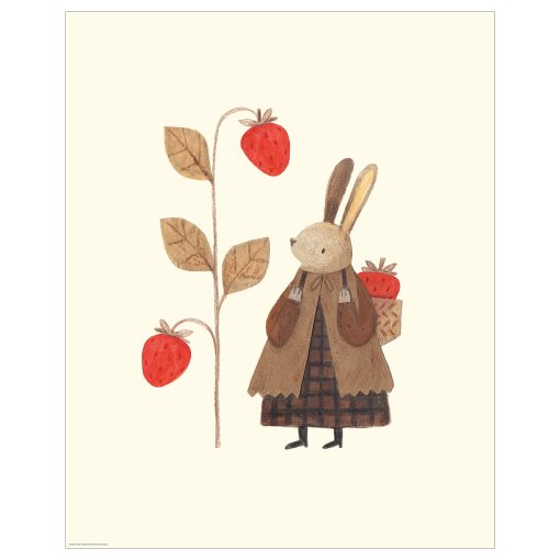 BILD, poster/strawberry rabbit, 40x50 cm, 306.019.86
