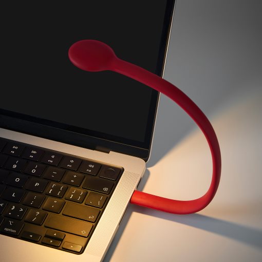 HÖSTULOTA, φωτιστικό με ενσωματωμένο φωτισμό LED και USB, 30 cm, 306.128.24