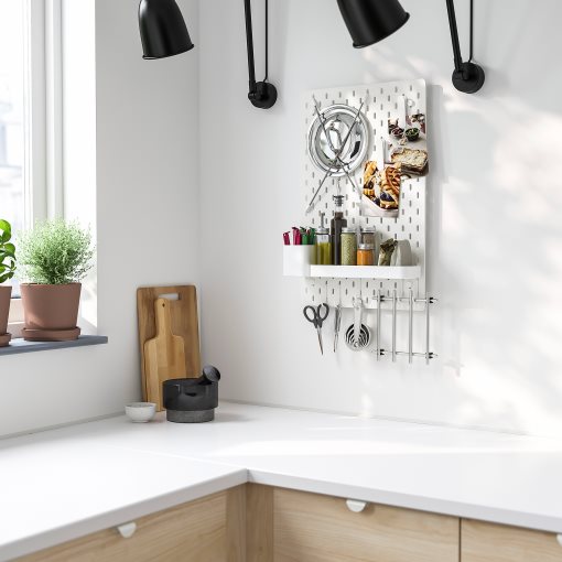 SKÅDIS, διάτρητος πίνακας με αξεσουάρ, 392.165.89