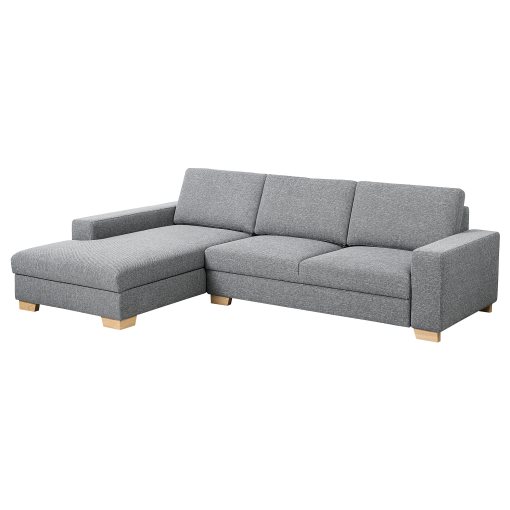 SÖRVALLEN, τριθέσιος καναπές με σεζλόνγκ/αριστερό, 393.041.47