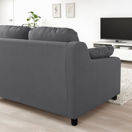 VINLIDEN, 3-seat sofa with chaise longue, 393.046.75