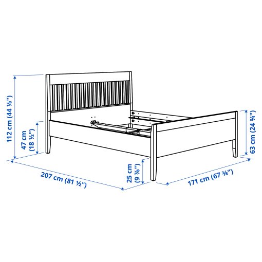 IDANÄS, bed frame, 393.922.00