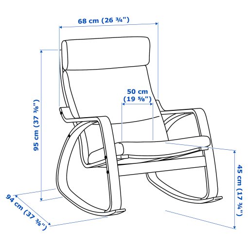 POÄNG, rocking-chair, 394.291.85